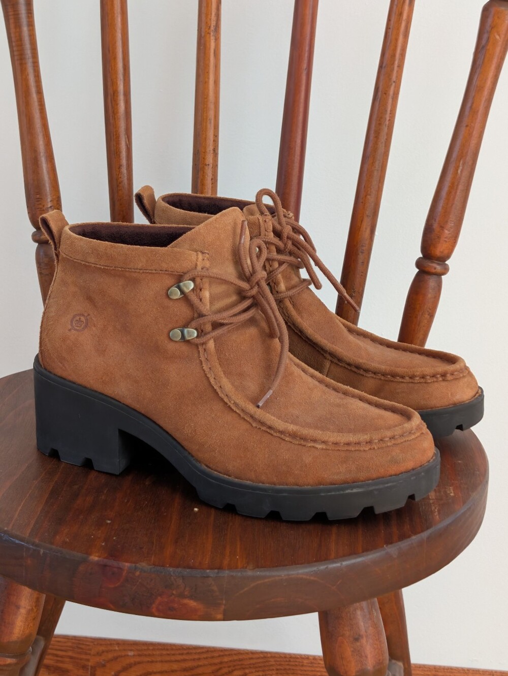 BORN Griffin Bootie Suede Leather Boots - 8.5